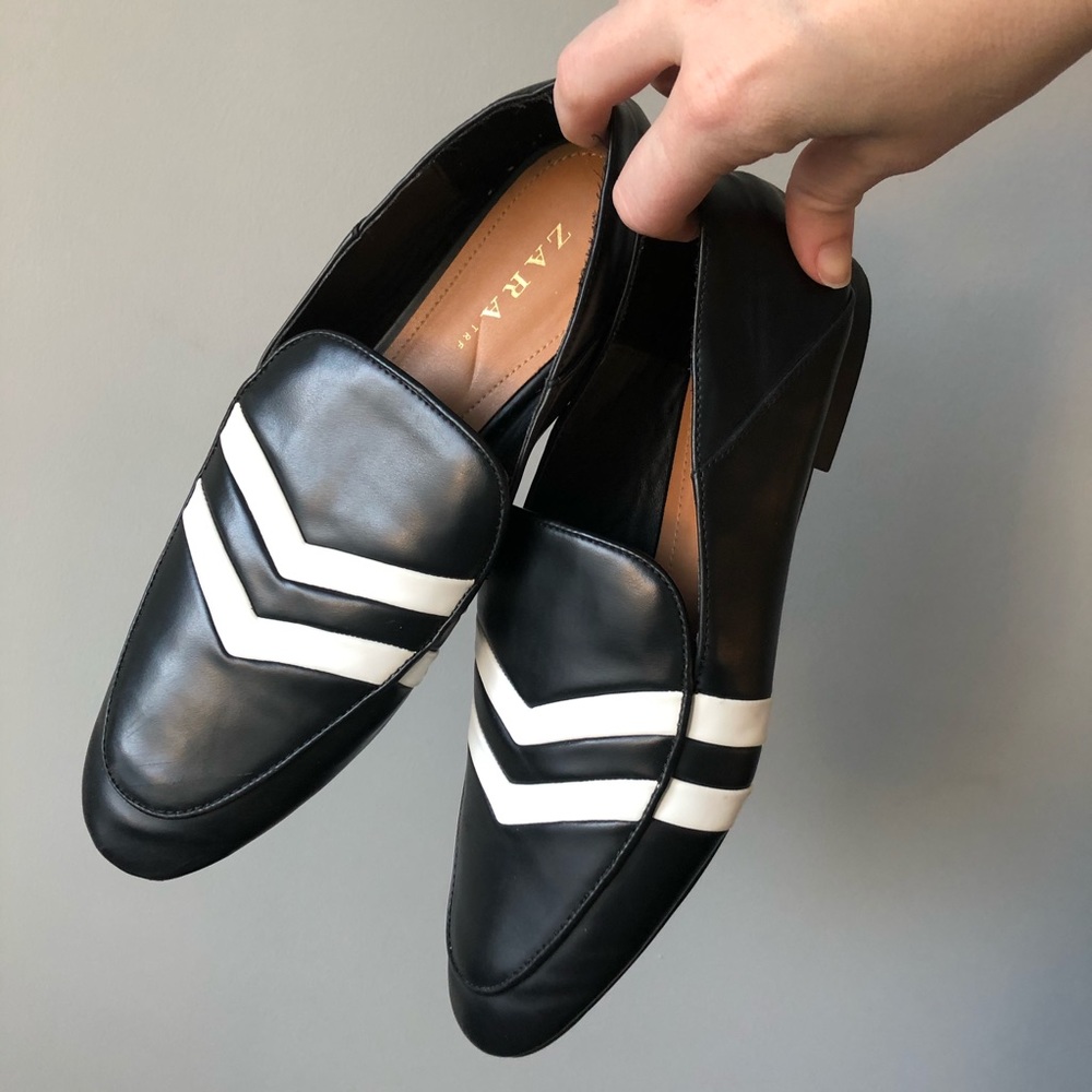 Zara black flats
